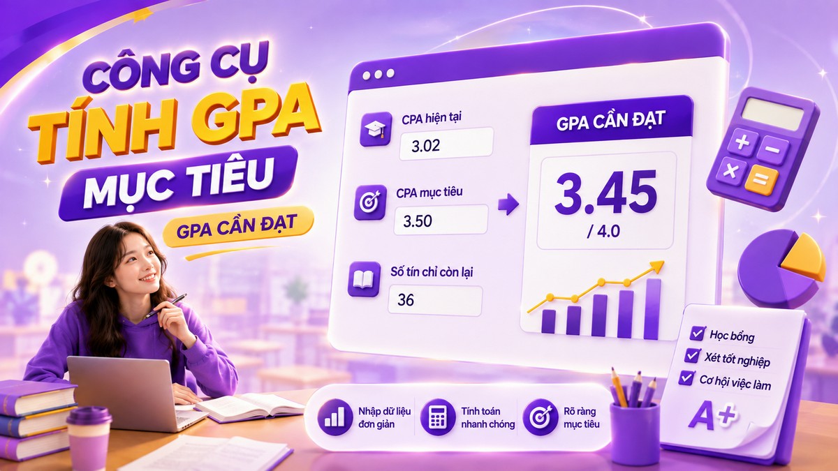 Công cụ tính GPA mục tiêu (GPA cần đạt)