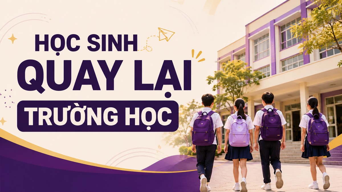 Học sinh quay lại trường sau kỳ nghỉ hè