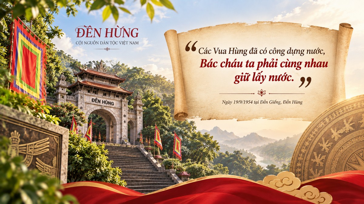 Bác Hồ và câu nói bất hủ tại Đền Hùng