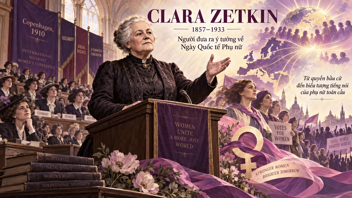 Clara Zetkin, người phụ nữ đứng sau ngày 8/3