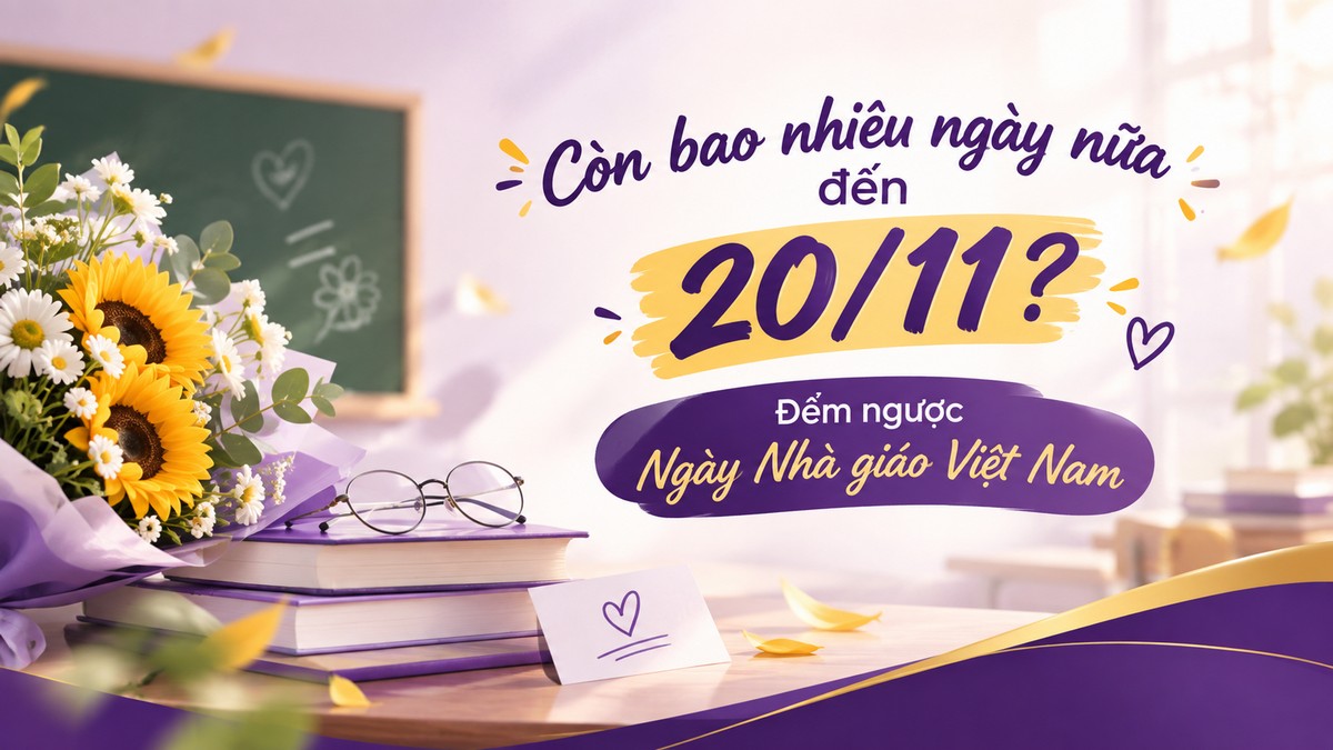 Còn bao nhiêu ngày nữa đến 20 tháng 11