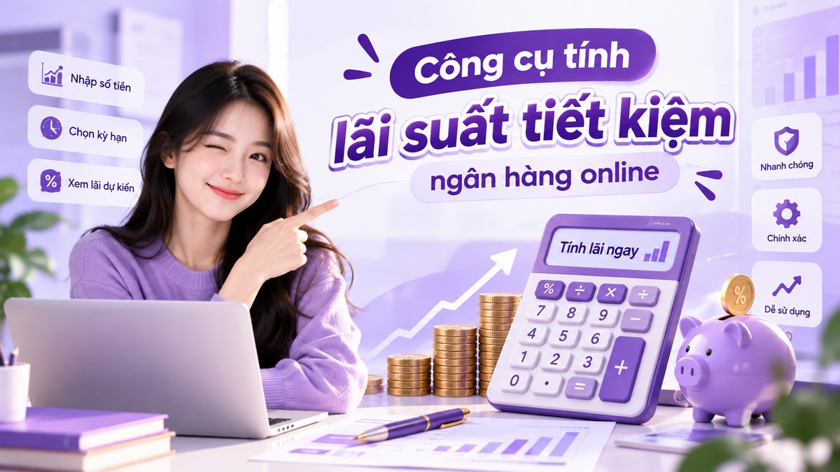 Công cụ tính lãi suất tiết kiệm ngân hàng online