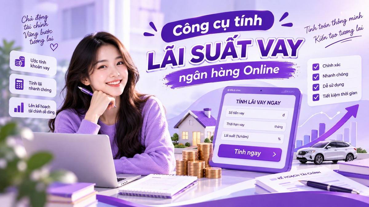 Công cụ tính lãi suất vay ngân hàng Online