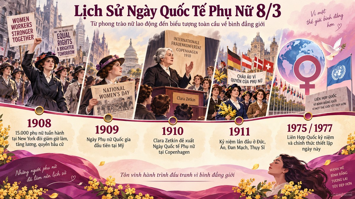 Nguồn gốc Ngày Quốc tế Phụ nữ
