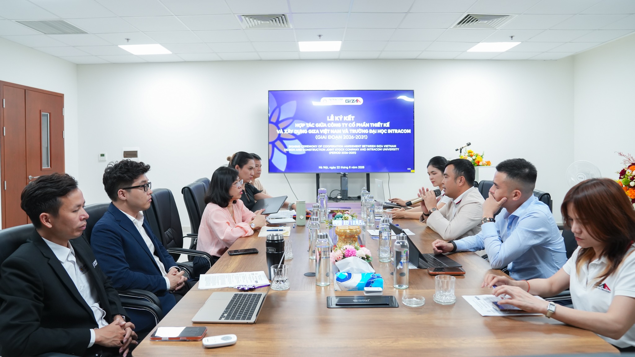 Trường Đại học Intracom ký kết thỏa thuận hợp tác với Công ty Cổ phần Thiết kế và Xây dựng GIZA Việt Nam 6 INU 05 of 10 1 11zon