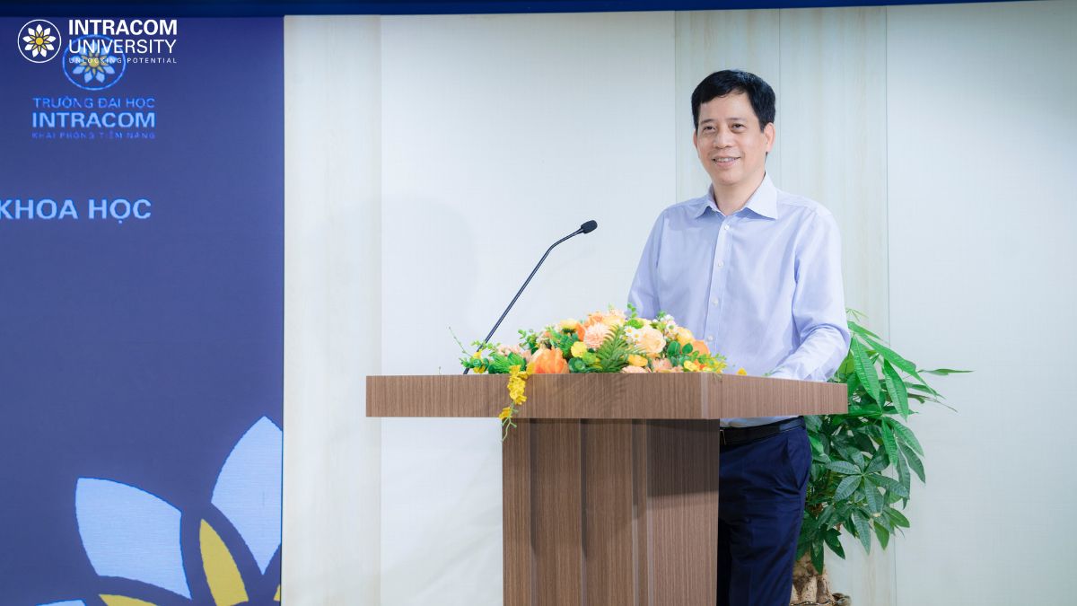 Trường Đại học Intracom Ký Kết Hợp Tác Chiến Lược Với NTT DATA VDS, Hướng Tới Phát Triển Nguồn Nhân Lực Chất Lượng Cao Và Chuyển Giao Công Nghệ 3 Đại diện phía đối tác, ông Nguyễn Minh Trí – Tổng Giám đốc Tập đoàn NTT DATA chia sẻ về định hướng đồng hành, phát triển nguồn nhân lực chất lượng cao cùng Trường Đại học Intracom.