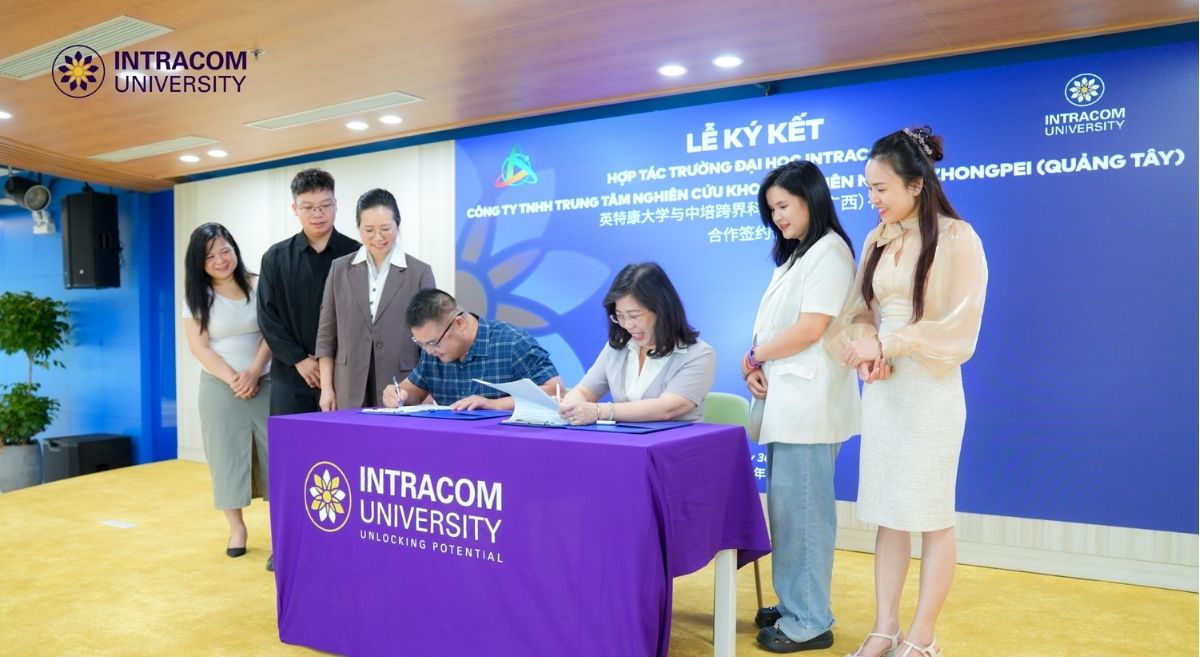 Trường Đại học Intracom hợp tác với Trung tâm Nghiên cứu khoa học Liên ngành Zhongpei (Quảng Tây): Mở rộng hệ sinh thái đào tạo tiếng Trung và phát triển nguồn nhân lực quốc tế 5 Trường Đại học Intracom hợp tác với Công ty TNHH Trung tâm Nghiên cứu Khoa học Liên ngành Zhongpei (Quảng Tây): Mở rộng hệ sinh thái đào tạo tiếng Trung và phát triển nguồn nhân lực quốc tế