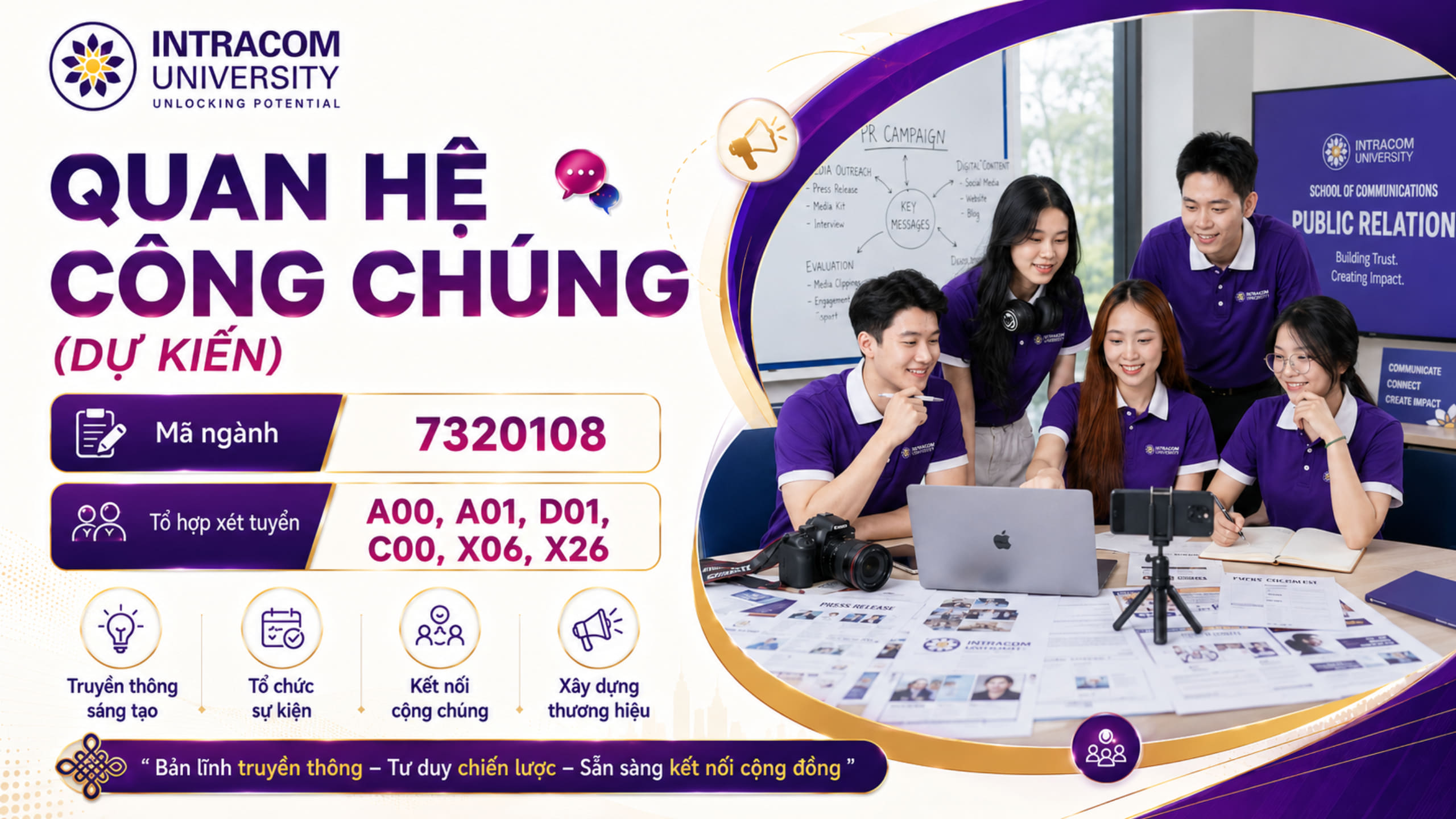 Ngành Quan hệ công chúng INU: Dành cho những người trẻ muốn kể câu chuyện thương hiệu bằng tư duy truyền thông hiện đại 