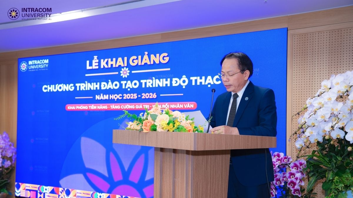 Trường Đại Học Intracom Khai Giảng Chương Trình Đào Tạo Trình Độ Thạc Sĩ Năm Học 2025–2026 5 TS. Trịnh Đình Vinh công bố Quyết định công nhận danh sách thí sinh trúng tuyển đợt tuyển sinh đào tạo trình độ thạc sĩ Khóa 06