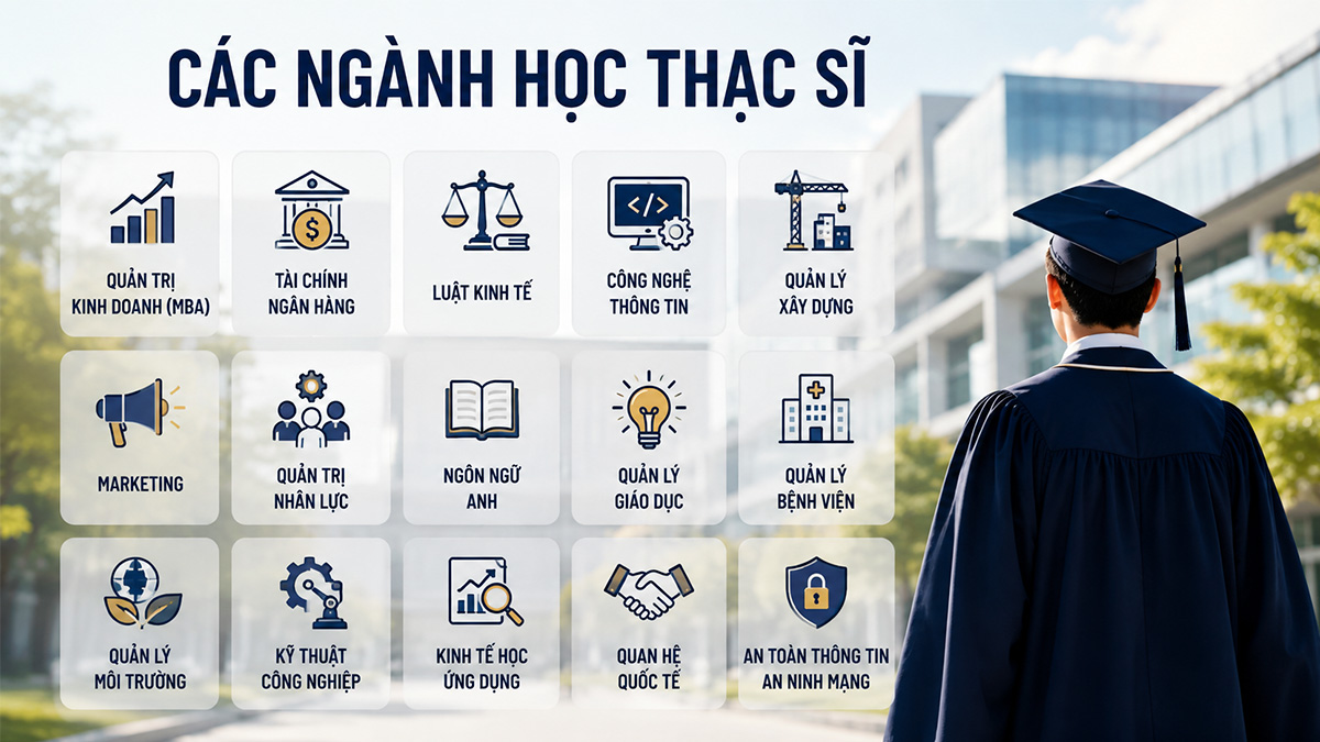 Các ngành học Thạc sĩ phổ biến hiện nay: Nên chọn ngành nào?