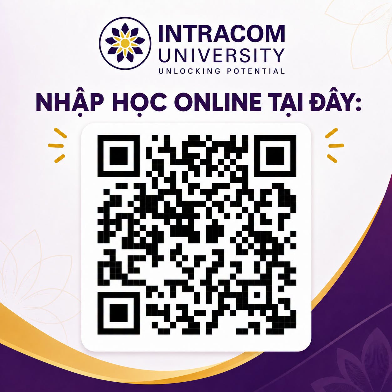 Nhập học Online trường Đại học Intracom