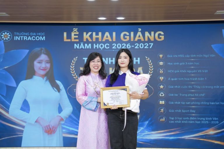 Trường Đại học Intracom khai giảng năm học 2026-2027, tiếp nhận và trao tặng hàng trăm suất học bổng
