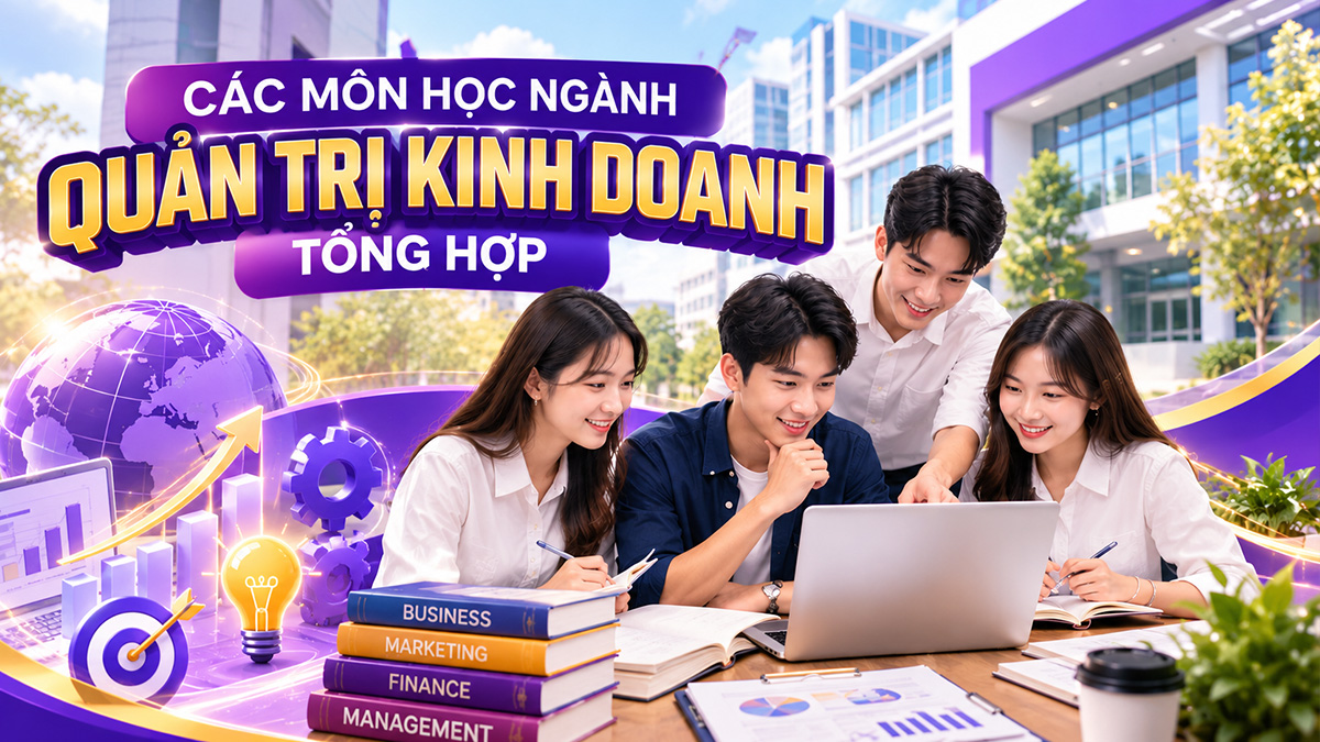 Các môn học chuyên ngành Quản trị kinh doanh tổng hợp